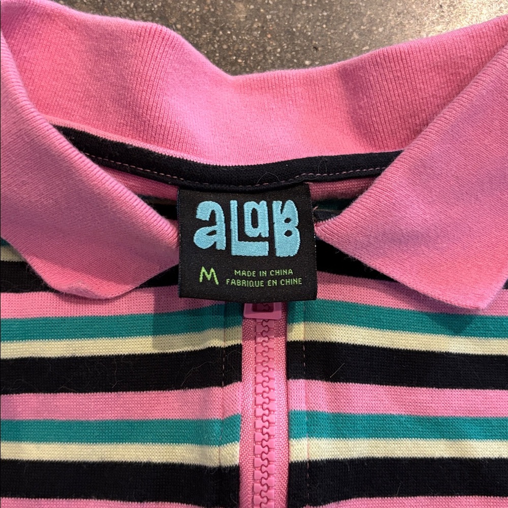 aLab Stripped Cropped Polo - Picture 7 of 10